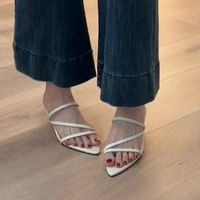 Vente chaude pantoufles femmes sandales à talons compensés chaussures à talons hauts été 2025 chaussures de plage Sexy tongs décontractées diapositives femme 6