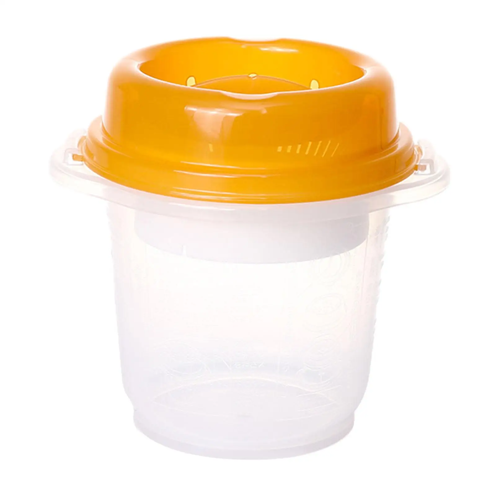 Microwave Rice Cooker Pot 900ml Microwave Rice Maker for Office Home Veggies