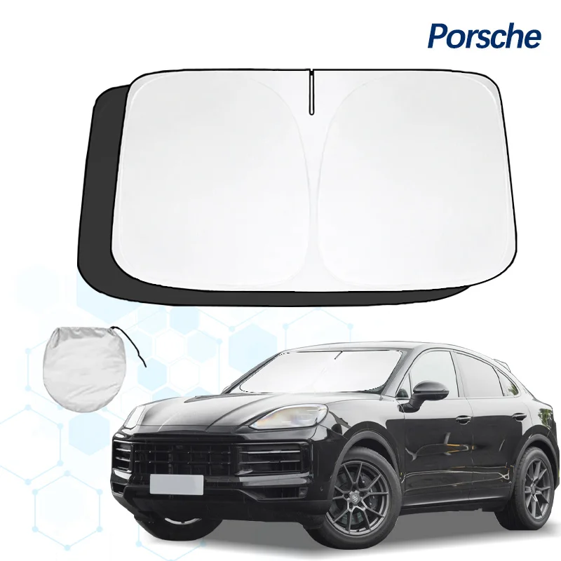 Car Sunshade Windshield Sun Shade Foldable for Porsche Cayenne 958 2011-2014