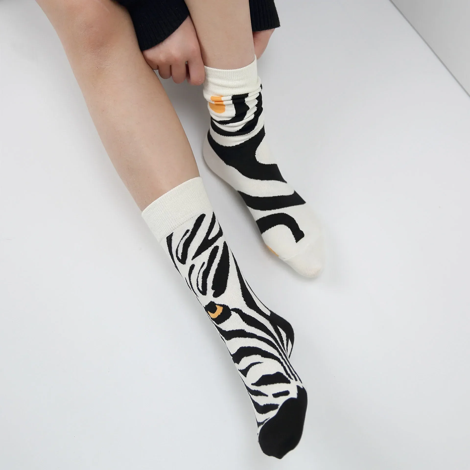 Japanese Korean Style Harajuku Socks Women Combed Cotton Boneless Crew AB Socks Men Street Fashion Trend Sports Couple Socks