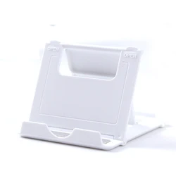 Adjustable Folding Desktop Phone and Tablet Stand Holder (White)