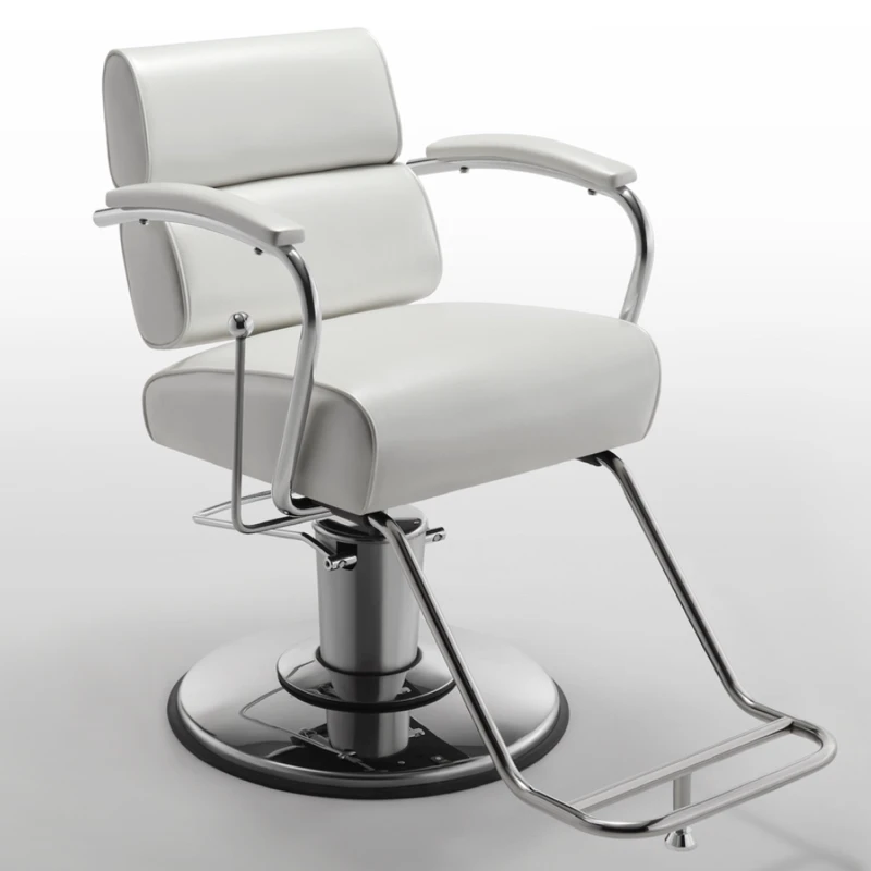 Cosmetic Barber Chairs Recliner Hairdressing Professional Metal Barbershop Makeup Chair Vanity Silla De Barberia Salon Furniture