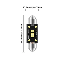 Ultra-Bright LED Interior Roof and Map Lighting - 6000K (1piece)