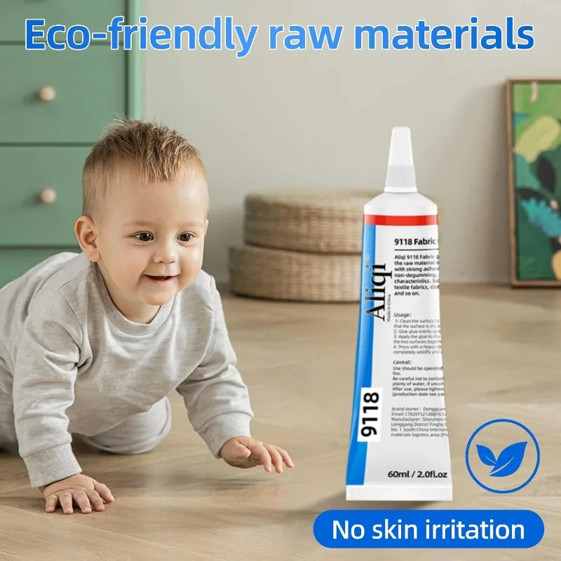 Colla Per Tessuti Extra-Forte 125 Ml - Resistente Ai Lavaggi, Impermeabile E Trasparente - Per Abbigliamento, Toppe E Auto - Foto 3