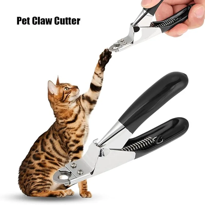 Dog Cat Nail Clipper Stainless Steel Pet Toes Cutter Scissor Grooming Tool for Small Medium Dogs Cats Guillotine Nail Clipper