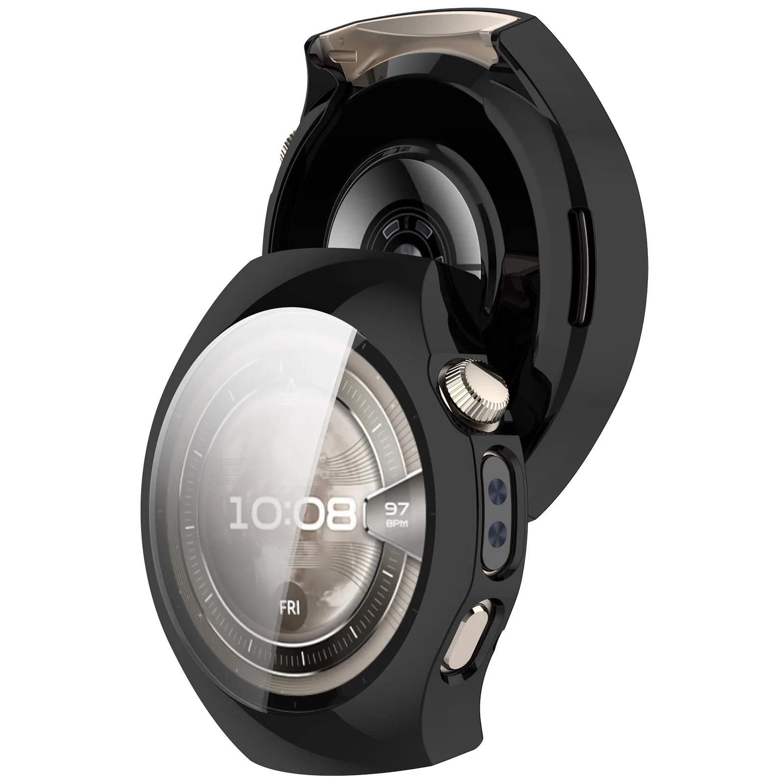 Durable Soft TPU Case & Screen Protector for Huawei Watch 5 - Flexible Protective Shell Accessory