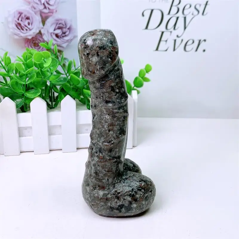 15cm Natural Yooperlite Crystal Quartz Carving Wicca Decor Carved Figurine Healing Halloween Gift 1pcs 5