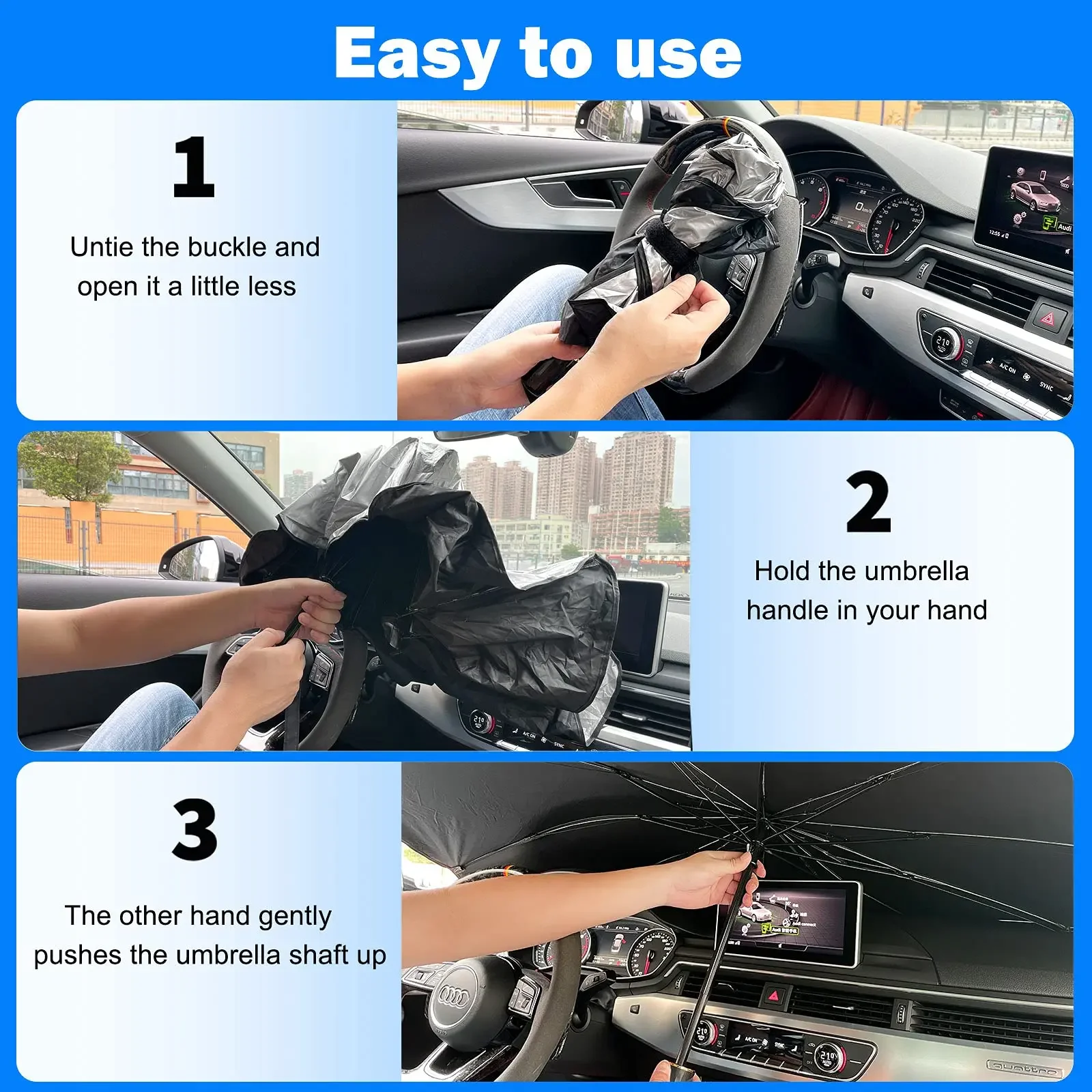 For Renault Clio RS Captur Duster Espace Kadjar Kangoo Scenic Twingo Triber Laguna Car Windshield Sun Protection Car Sunshade car windshield sunshade