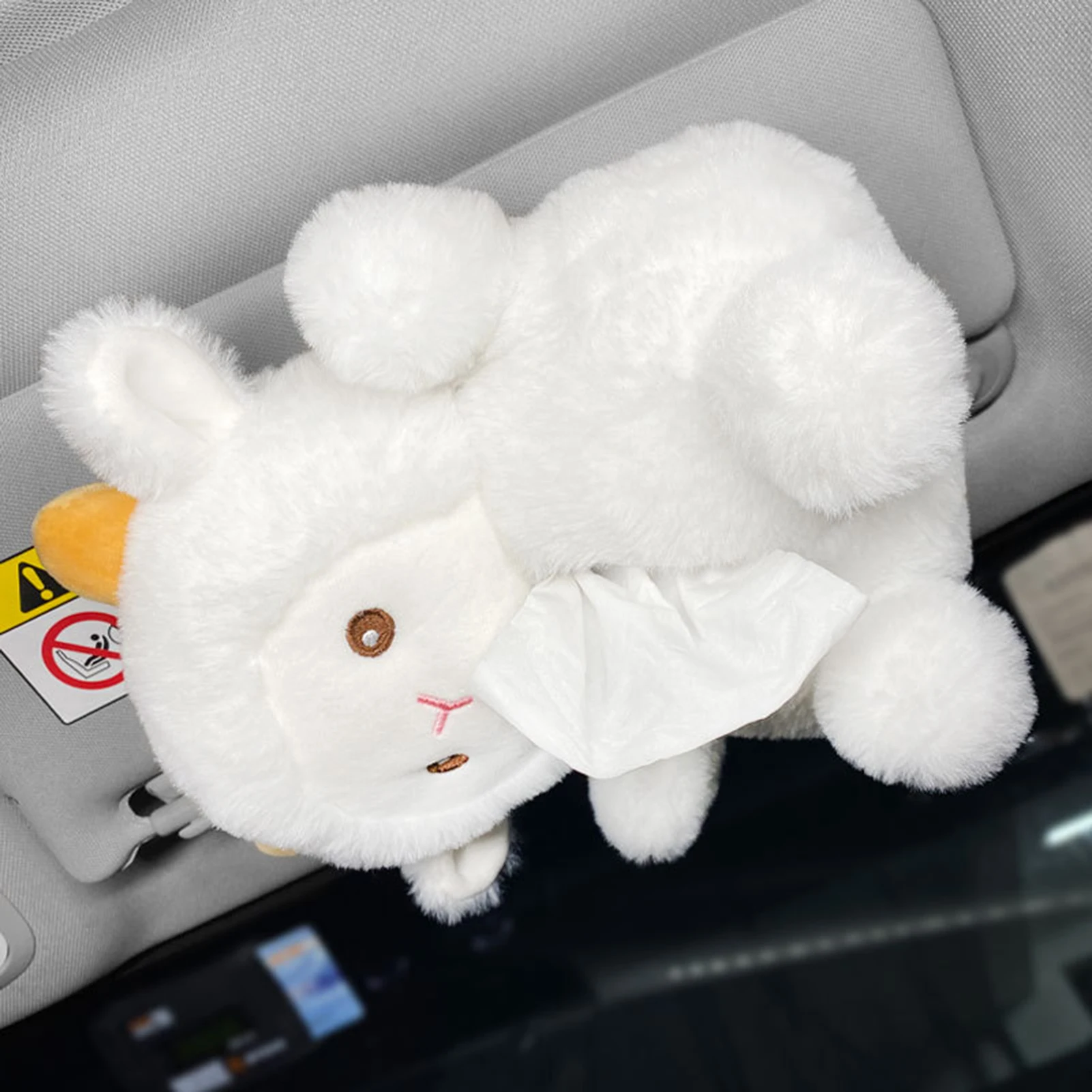 Katutude Boîte à Mouchoirs Mignonne En Peluche En Forme D'animal De Dessin Animé - Boîte De Rangement Décorative Pour Voiture, Appui-tête, Accoudoir - 10