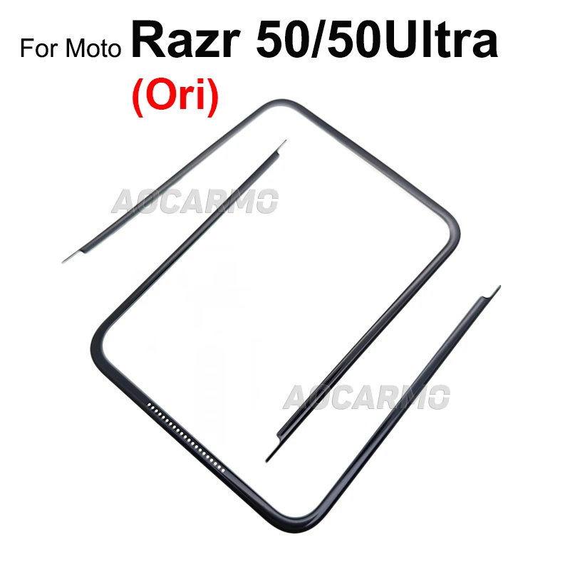Moto Motorola Razr 40 40U 50 울트라 프론트 스크린 스탠드 중간 베젤 프레임 LCD 디스플레이 브래킷 플라스틱 Hoder 용 Aocarmo