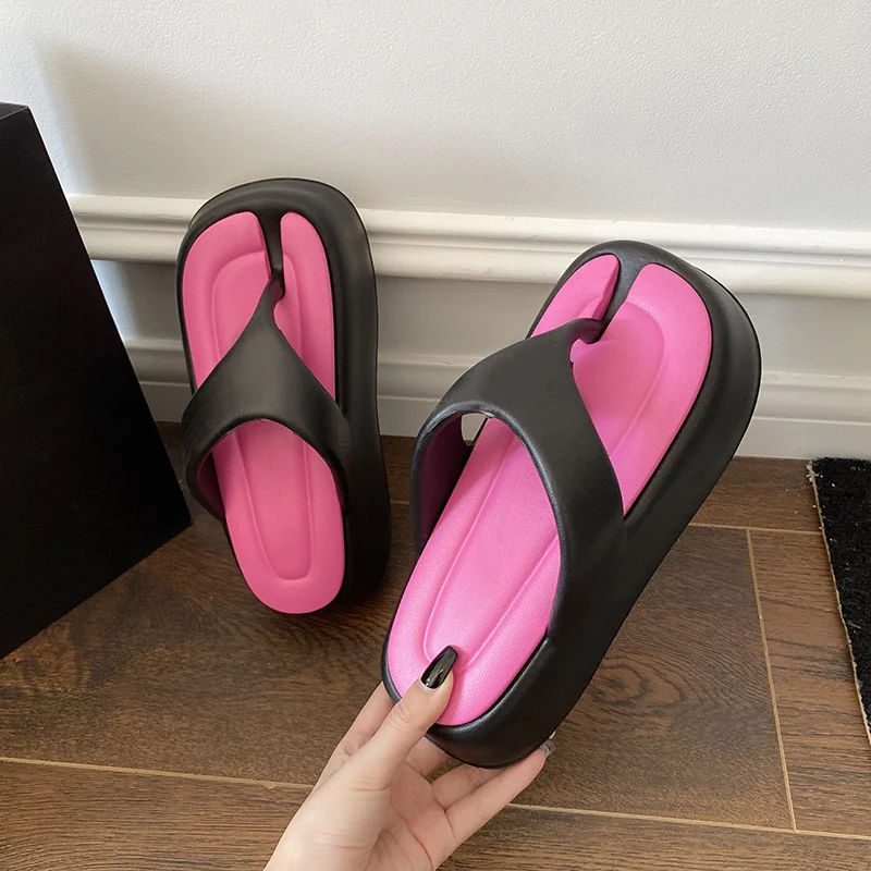 

Женские шлепанцы на толстой подошве, летние шлепанцы из ЭВА, уличные удобные повседневные тапочки разных цветов, 2024