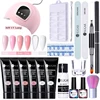UR SUGAR Extension Nail Gel Set Crystal Building Clear Nude Gel With Nail Tools Set Gel Nail Polish For Nail Extension kit 3