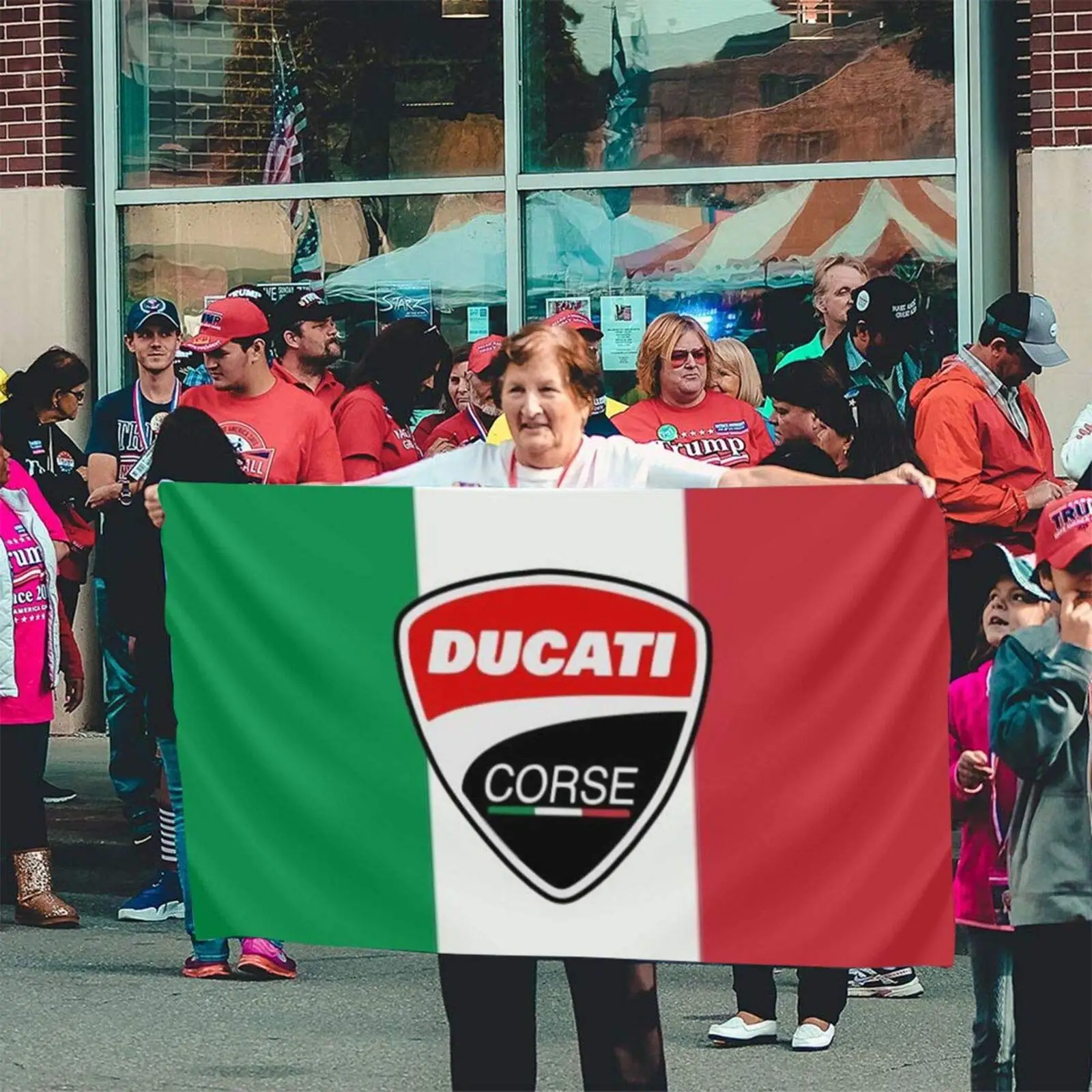 3 X5Ft Italia Ducatis Flag Poliestere Stampato Racing Motorcycle Banner -Ft Flag Decor,Flag Decoration Banner Flag Banner Decor Flag