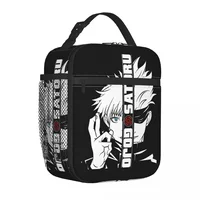 Kaisen Gojo Satoru Insulated Lunch Bags Thermal Lunch Container Anime Portable Lunch Box Tote Food Handbags School 1
