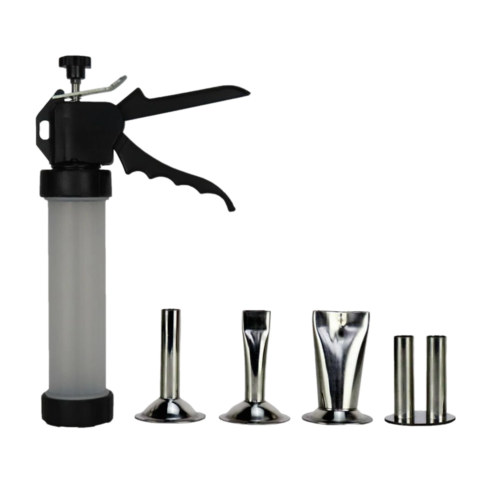 Sausage Stuffing Machine Manual Sausage Stuffer 4 Nozzle Tubes Meat Sausage Maker Handmade Filling Tool For Restaurant Kitchen