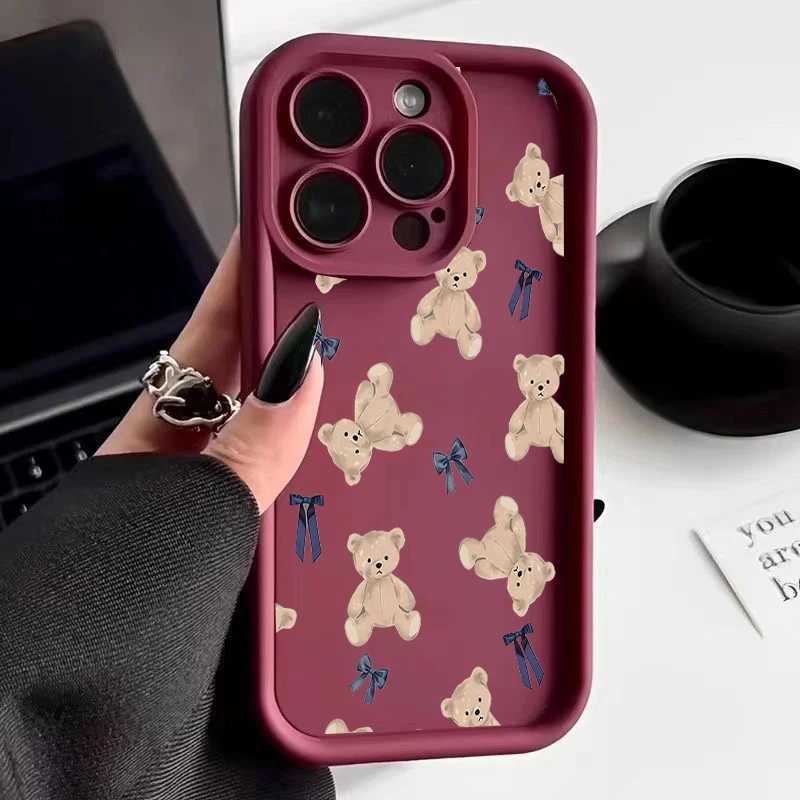 Adorable Bear Design Phone Case
