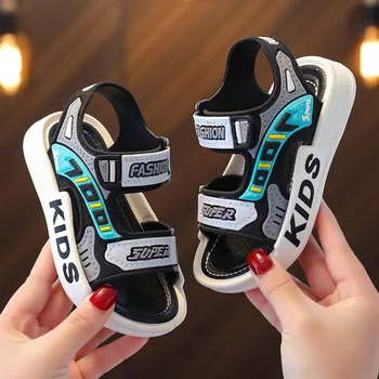 Sandali sportivi traspiranti Sandali estivi per ragazzi Scarpe da spiaggia casual Comode scarpe per bambini con suola morbida Sandali antiscivolo alla moda 1
