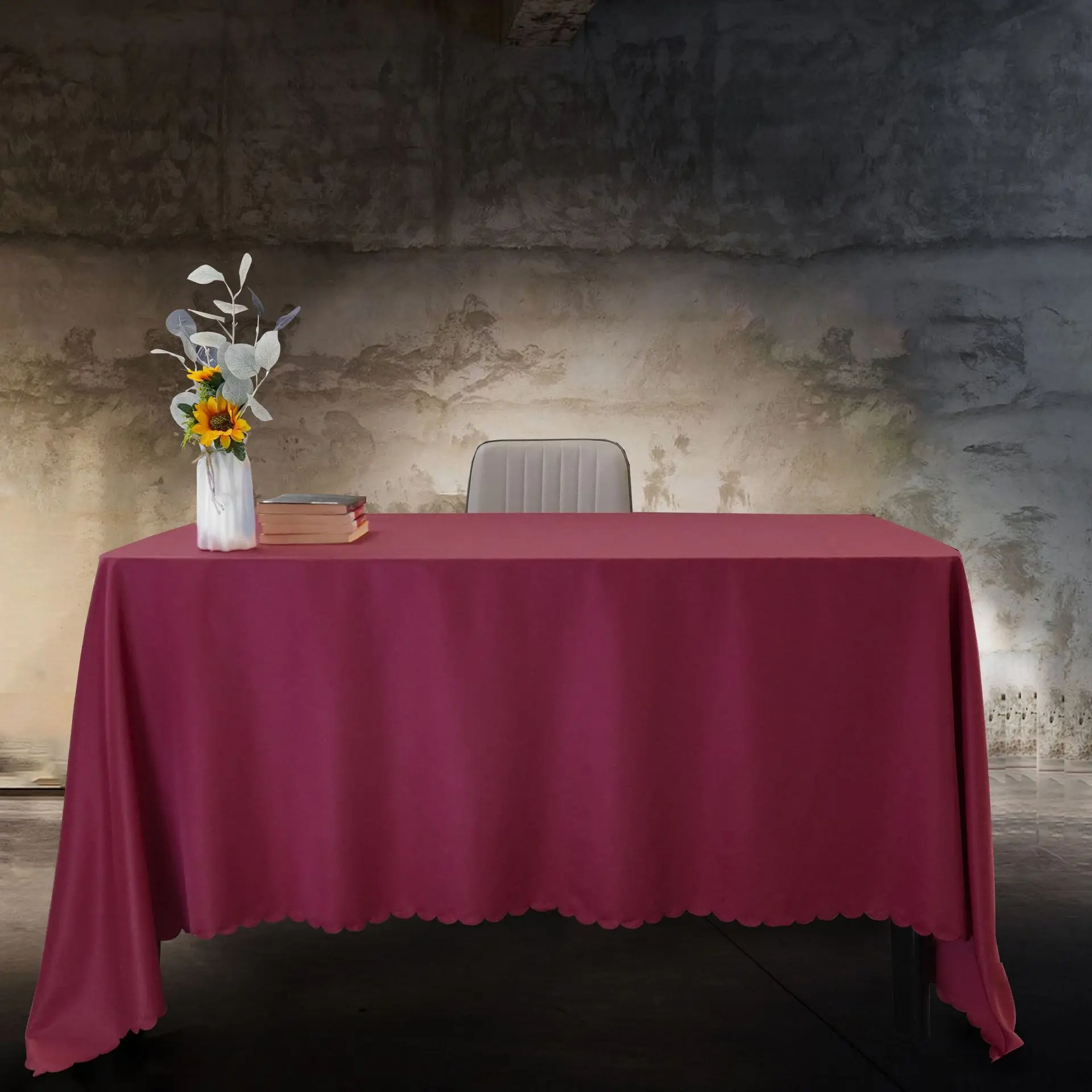 

50037 Household waterproof and oil proof grid tablecloth, wash free PVC rectangular dining table mat, square table, coffee table