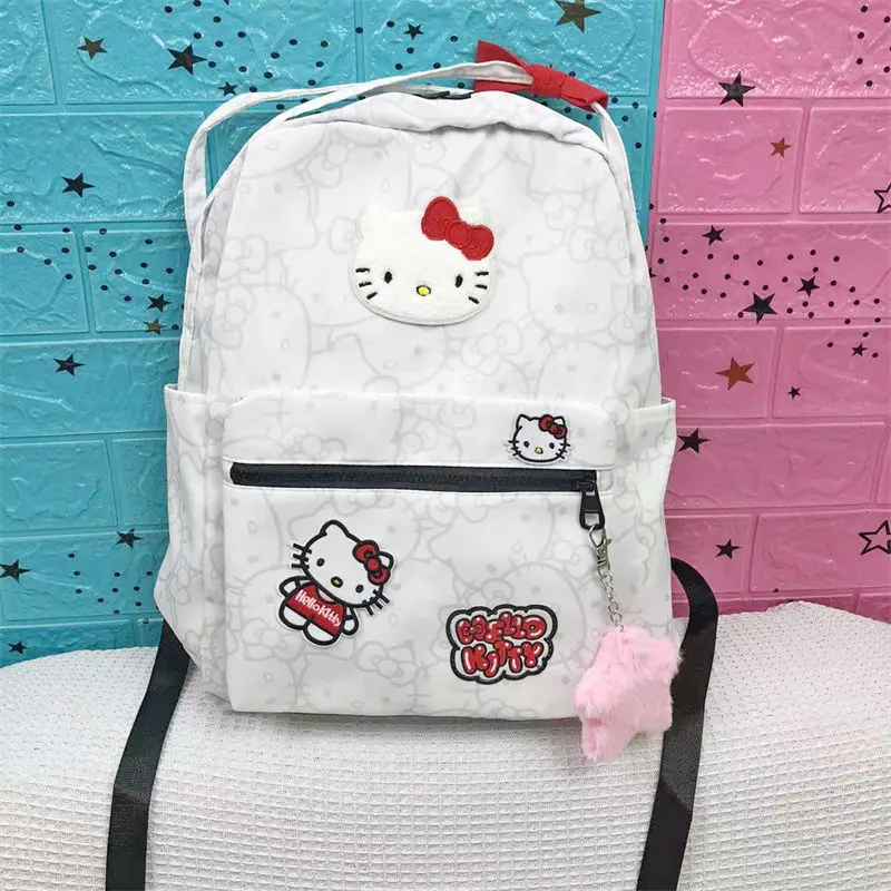 New Kawaii Hello Kitty Y2K Schoolbags Cute Girls Backpack Large Capacity Backpacks Bolsas Para Mujeres Mochila for Girls Student