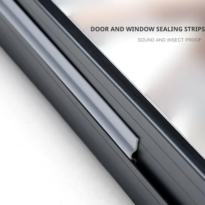 Wearable Door Window Sealing Strips Pu Foam Self Adhesive Tape Waterproof Dustproof Sealing Tape Sound Insulation Tools 2M door seal strip sealing strip tape window seal strip sealing tape sealing strip