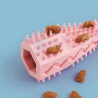 Dog Teething Toy Chew Stick Bite Resistant Fun Leak Proof Food Toy Pet Teether Cleaner Stick 4