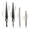 Taper Reamer With 6mm Drill Hand Metal Reamer Deburring Enlarge Pin Hole Handheld Reamer For Plastic Wood Metal Drilling Tools 1