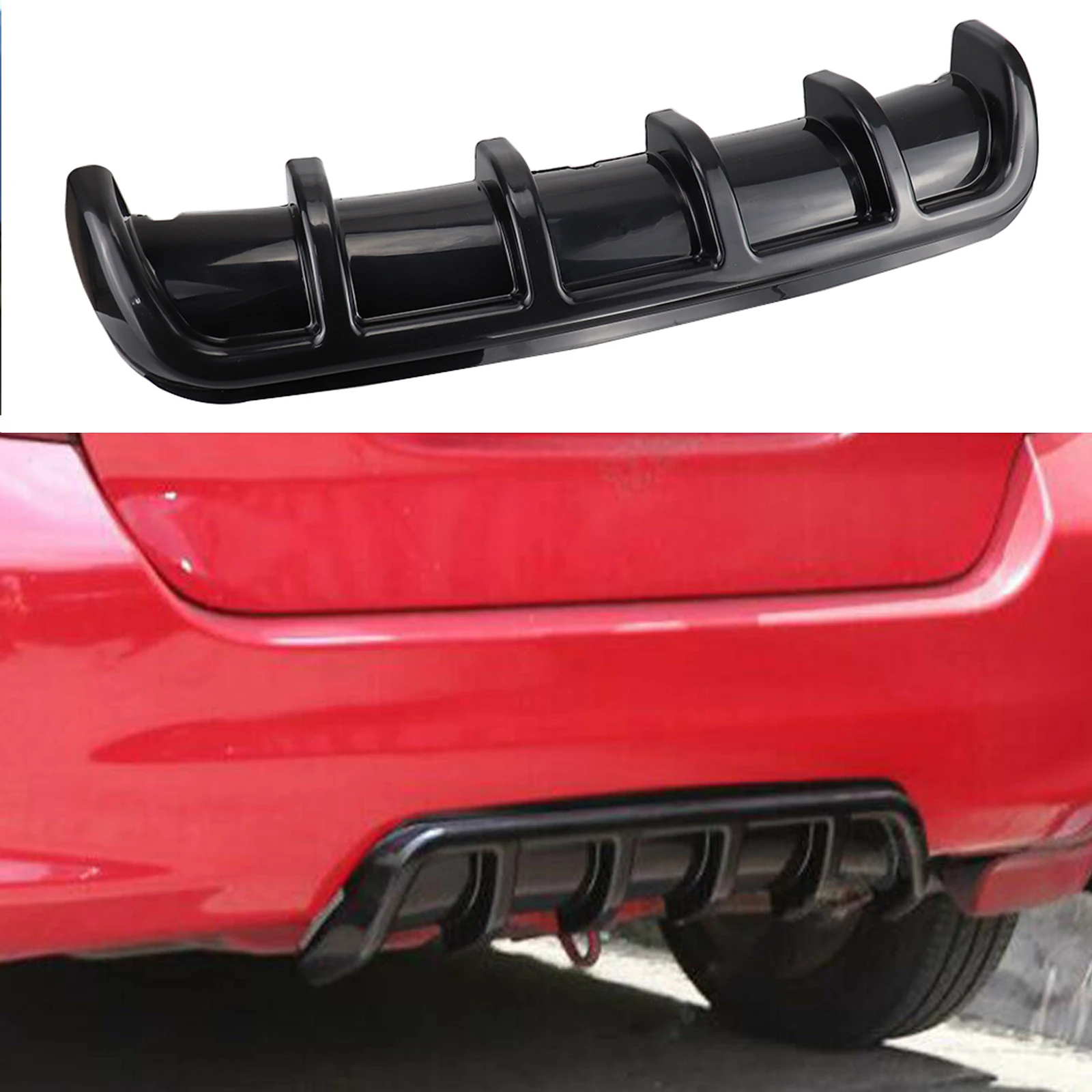 Car Rear Bumper Cover Spoiler Lip Diffuser Protector for Dodge Caliber Journey Ram Durango
