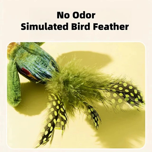 Cat Toys For Indoor Cats Interactive Cat Toy Realistic Bird Sound Cat Toy Plush Cat Toy Catnip Cat Toy for Cats Kitten Toy 6