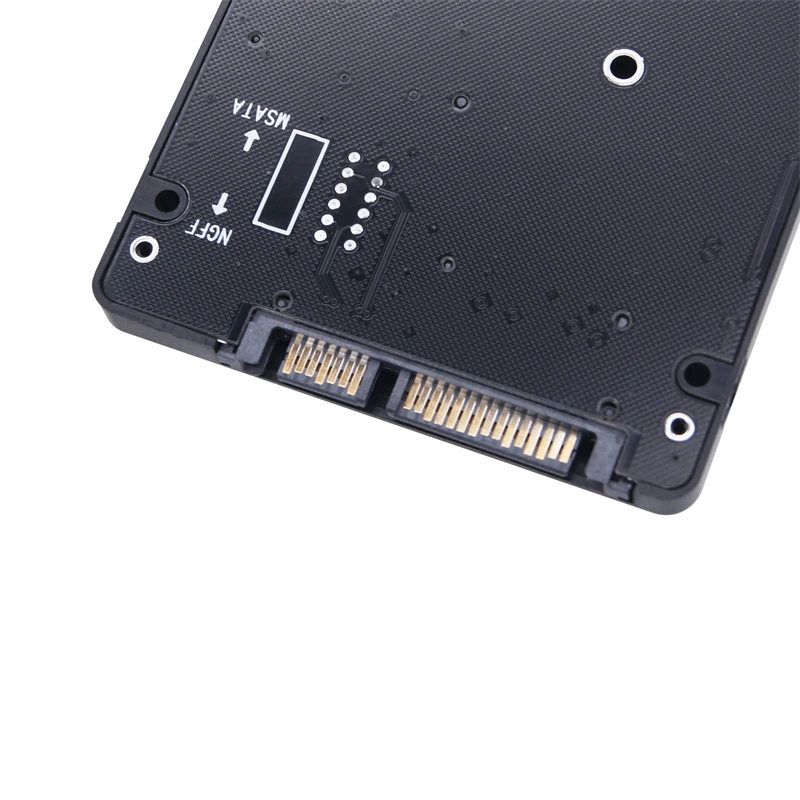 Ngff Ssd Msata Protocolo para Porta Serial Externo Embutido Caixa de Disco Rígido Msata para Sata 3.0 de Comutação de Disco Duplo com Interruptor M.2 - Imagem 3