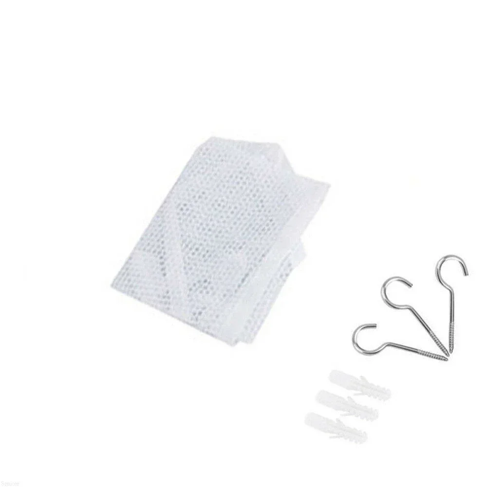 Amaca A Rete Per Peluche Con Luci LED | Organizzatore Da Parete Per Camera Bambini | 130x100 Cm - 3