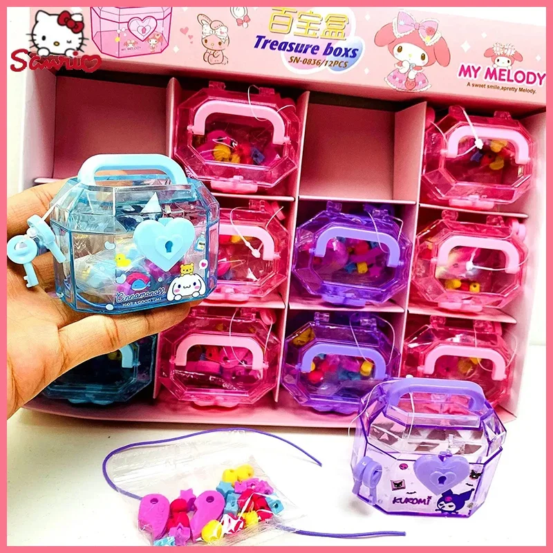 

Креативный мультяшный ластик Sanrio с блокировкой, сундук с сокровищами, ластик «сделай сам», миниатюрный ластик, канцелярский магазин, товары для студентов, оптовая продажа