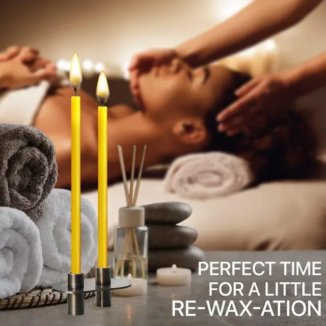 50 Candele In Cera D'Api Pure - Sottili E Alte Per Festività E Decorazioni - Foto 4