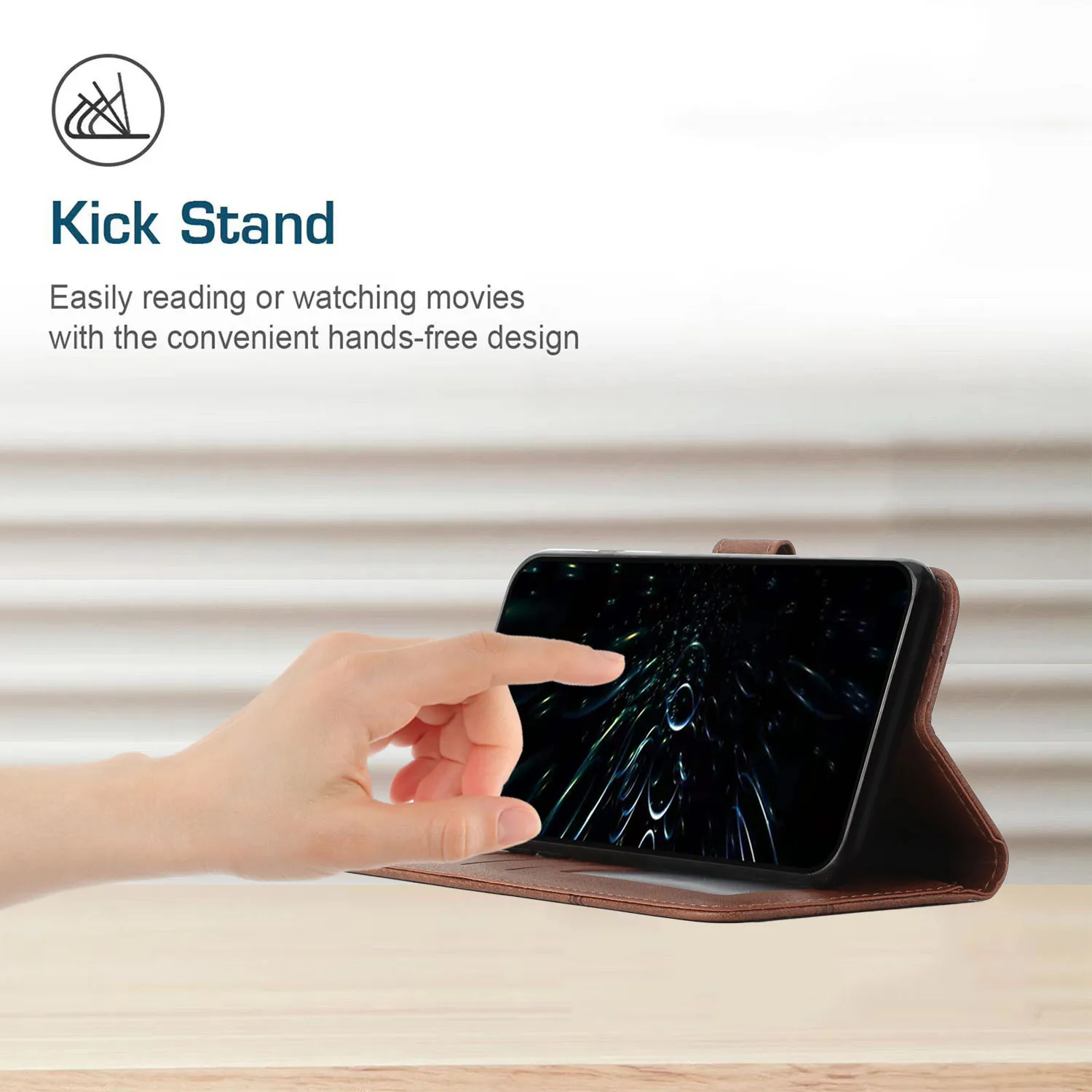 Luxury Leather Flip Wallet Book Cover Phone Case