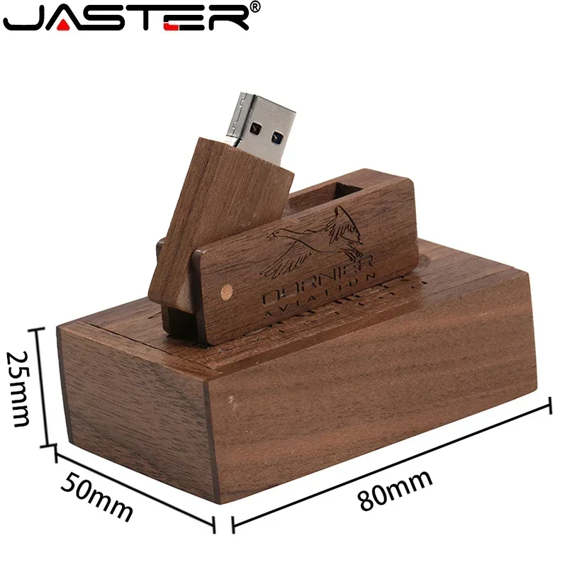 무료 맞춤 로고 USB 플래시 드라이브 메모리 스틱 사진 선물 펜 드라이브 저장 장치 128GB 64GB 32GB 16GB 나무 상자 펜드라이브