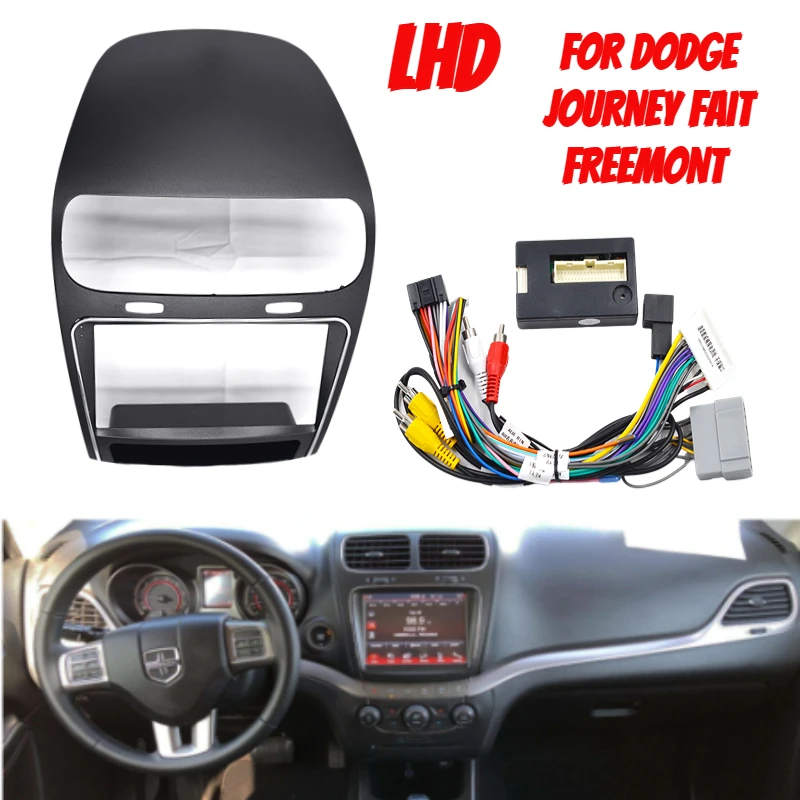 

Car Audio Fascia Frame Adapter For Dodge Journey Fait Freemont 9" Big Screen 2DIN Dash Fitting Panel Frame Kit
