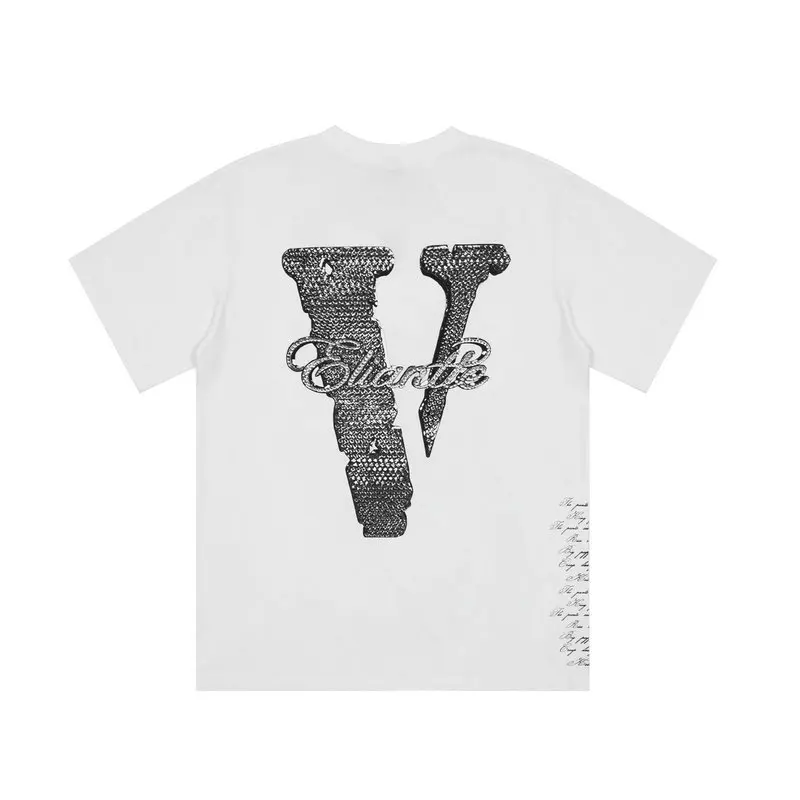 Maglietta Da Uomo Vlone 100% Cotone Marchio Originale Asap Rocky Streetwear T-Shirt Da Donna Maglietta Estiva A Maniche Corte Usa Vlone