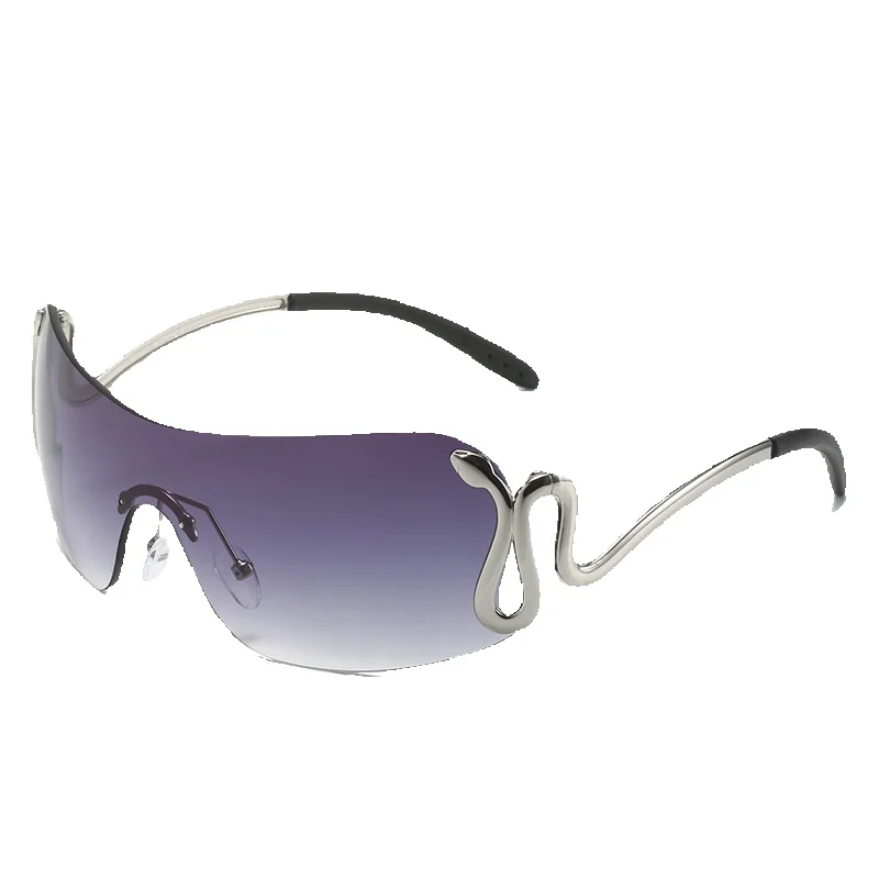 Cobra Snake Sonnenbrille Y2k Retro Stil Für Damen_voghion.com