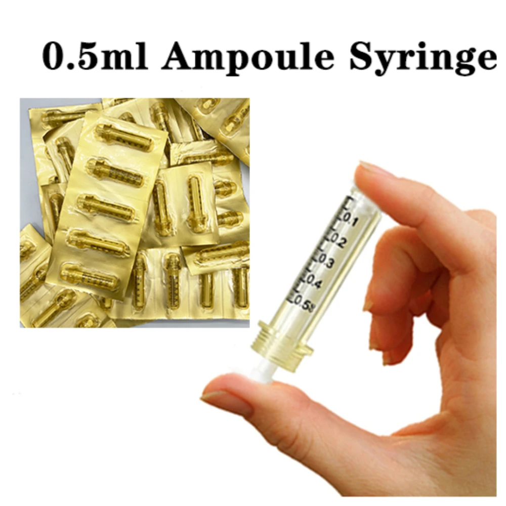 0.5ml Hyaluronic Acid Ampoule Syringe Needle For Anti Wrinkle Lip injection hyaluron gun atomizer hyaluron pen tool hyaluronic acid pen disposable syringe needle