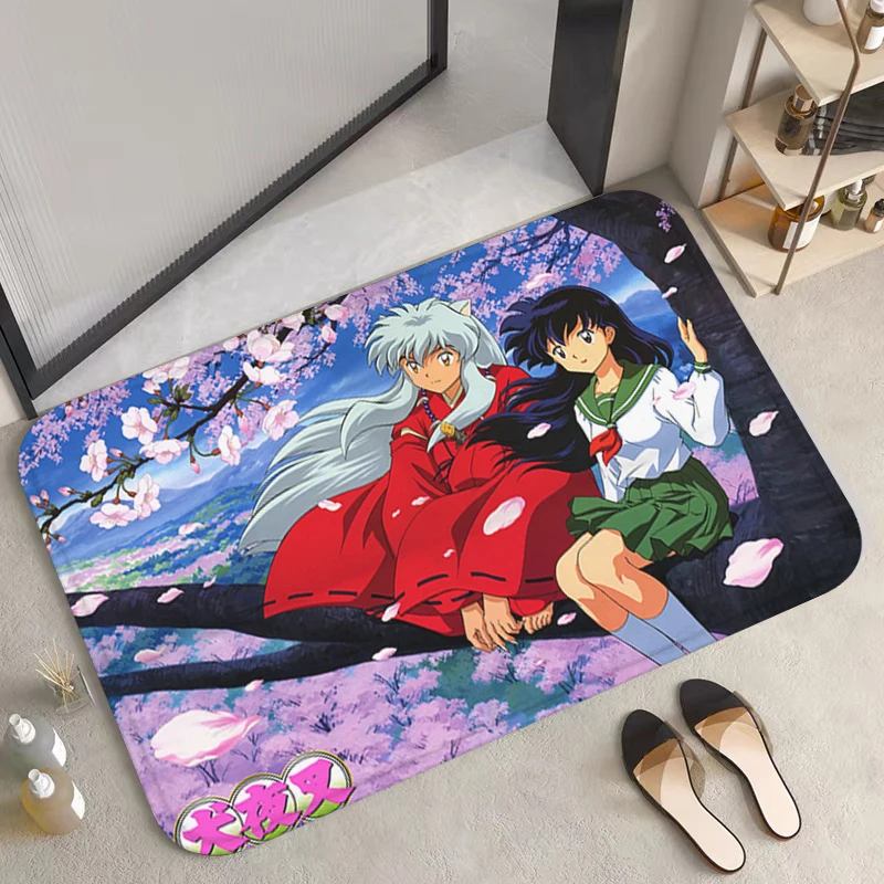 

Bathroom Rug Anime I-Inuyasha Entrance Doormat Prayer Mat Home Living Room Mats Carpets Kitchen Carpet Custom Rugs Bath Foot