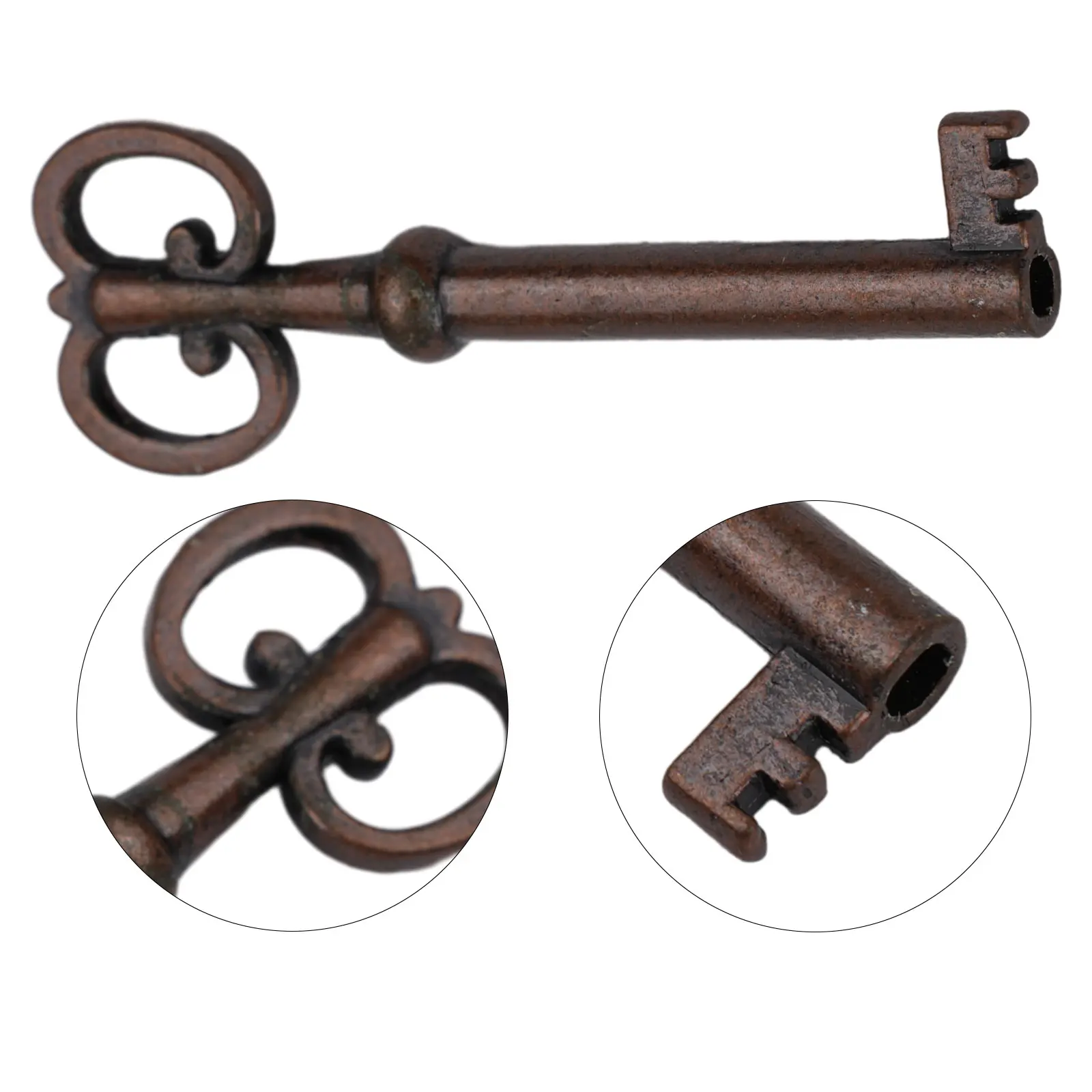 Antique Door Lock Wardrobe Cabinet Door Lock Set Key Drawer Jewelry Box Locks Furniture Hardware Household DIY Decoration