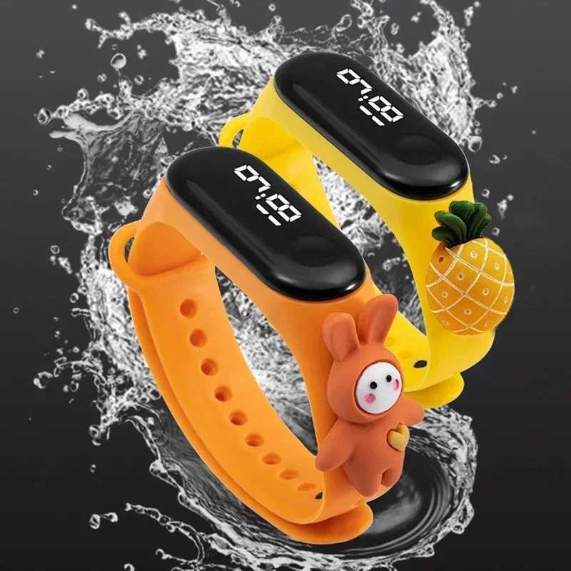 Waterproof Children Smart Watch Boy Girl Cartoon LED Digital Wristwatches Silicone Sport M3-M7 Kids Watch Birthday Gift Bracelet 2