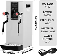 Steam Milk | 12L Steam Boiling Water Frothing Machine,Milk Foamer, 110 V Steam Milk Frothing Machine for Espr 2