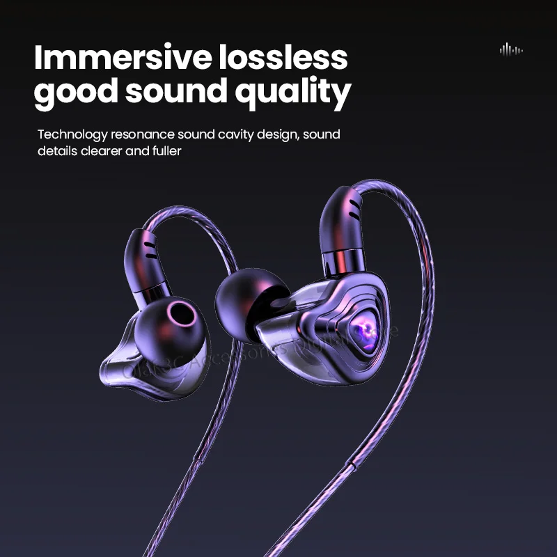 OLAF DAC Type C/3.5mm Headphones Wired Earbuds Handsfree Headset Gamer HiFi 9D Bass Stereo In-Ear Cable Earphones For Smartphone 2