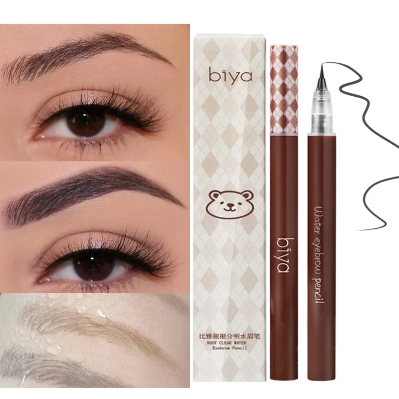 Ultra Fine Eyebrow Pencil Brow Enhancers Waterproof Long-lasting Multifunction Eyeliner Lying Silkworm Eyebrows Pen Tint Makeup smooth eyebrow pencil with brush waterproof eyebrows tattoo tint enhancers long lasting cosmetic eye brow enhancers makeup tools