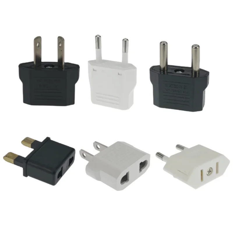 Power plug adapter converter America European Mini CN UK EU to US AU Russia Australia Korea 4.0mm 4.8mm 6A 125A