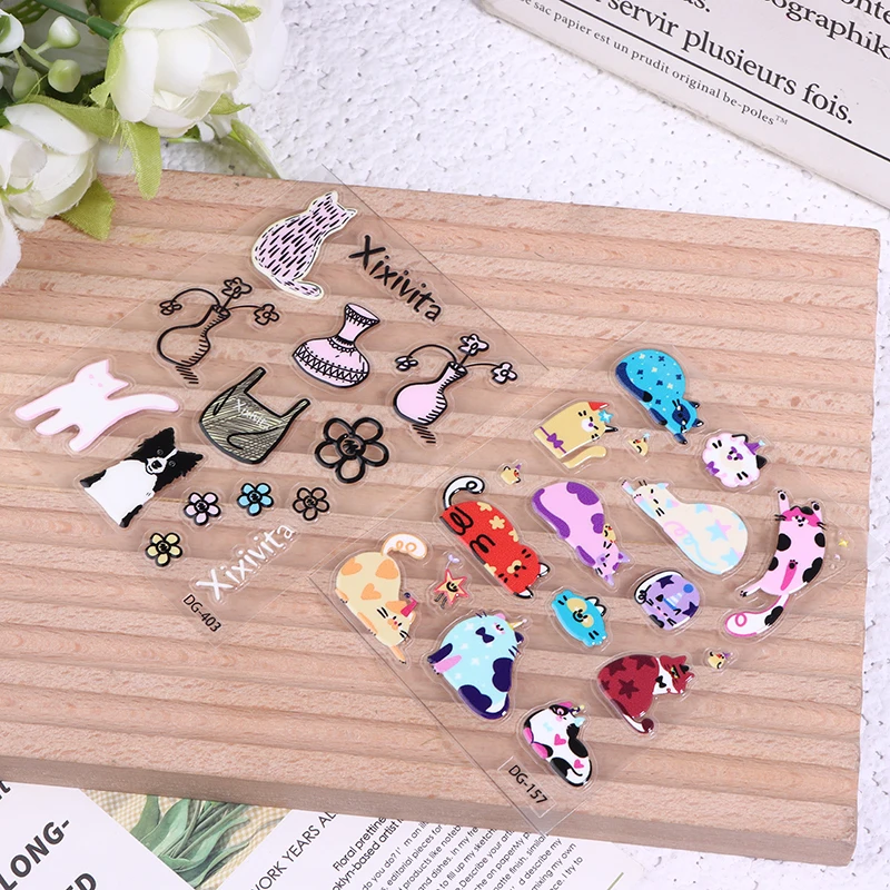 A Set Cute Computer Stickers, Funny Three-dimensional Jelly Planner Decorative Stickers Mobile Phone Stickers