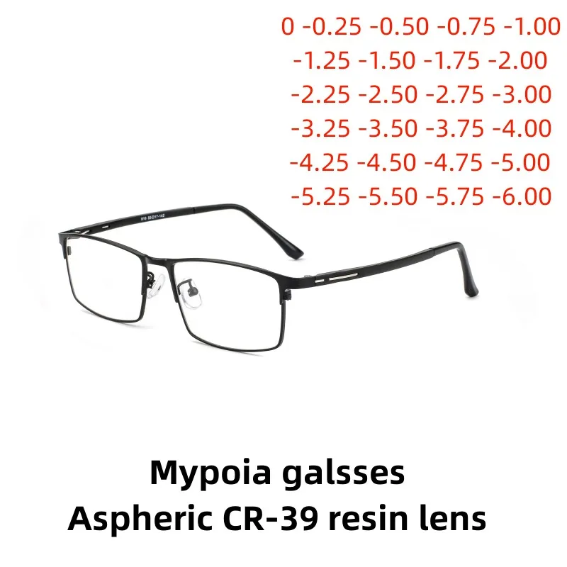 Bolema Men Anti-Blue Light Reading Glasses Square Metal 5