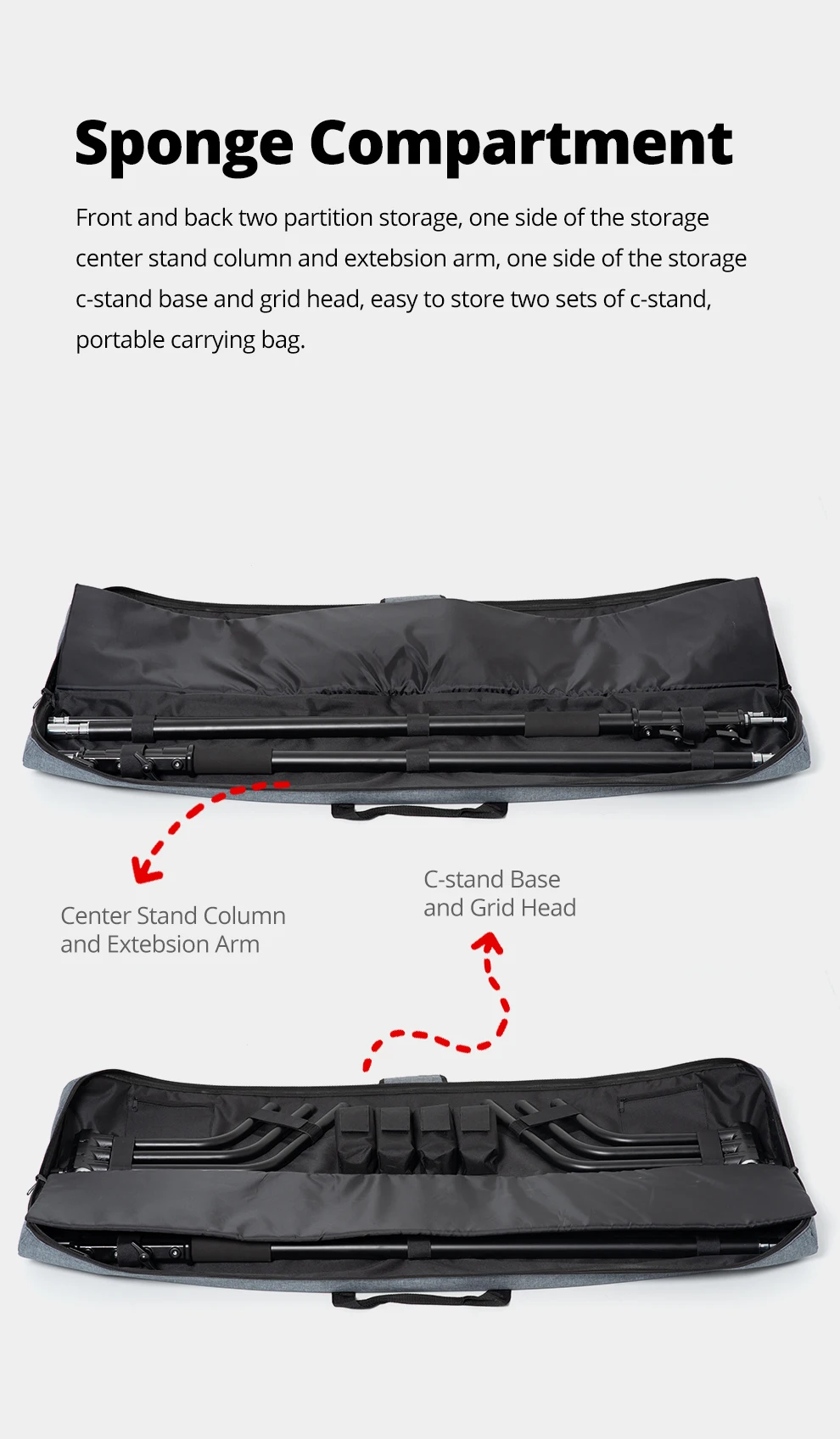 PB20 Magic Leg Storage Bag Photographic Equipment Carrying Case (can fit 2 sets