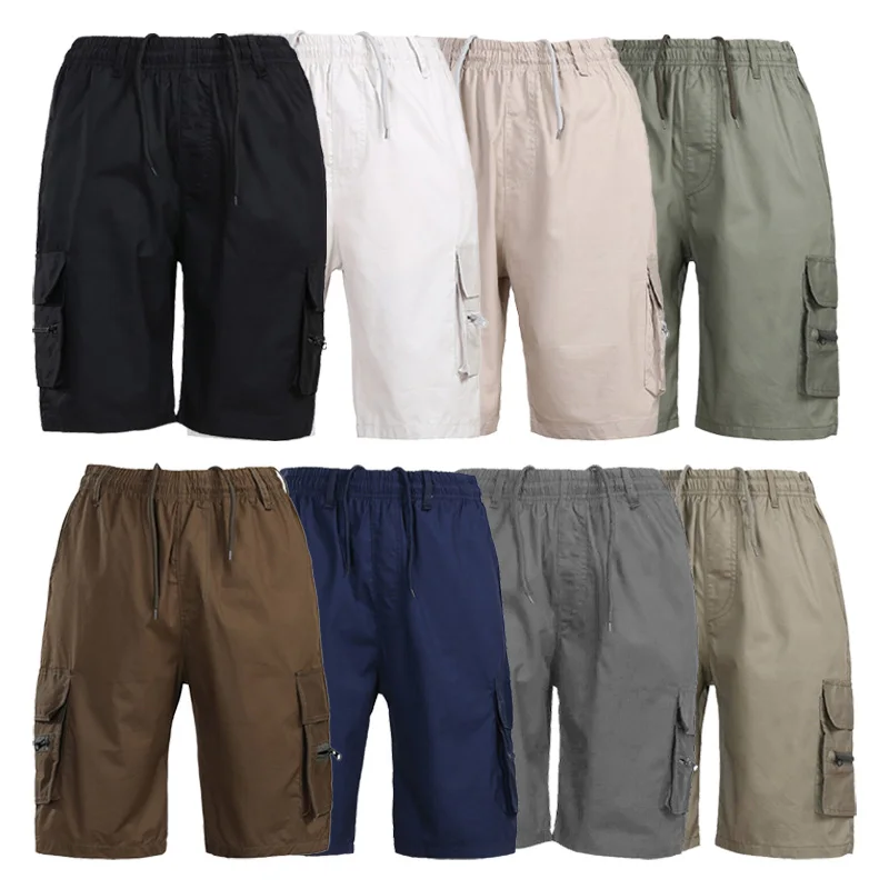 Men Classic Tactical Shorts Summer Men's Casual Workwear Multi-pocket Short Pants Outdoor Hunting Fishing Military Cargo Shorts