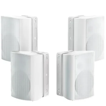 Herdio 800W 6.5 Inch Outdoor Speakers Bluetooth Waterproof Wired Tweeter Wall Mounted Subwoofer for Patio Home Theater,2 Pairs 1